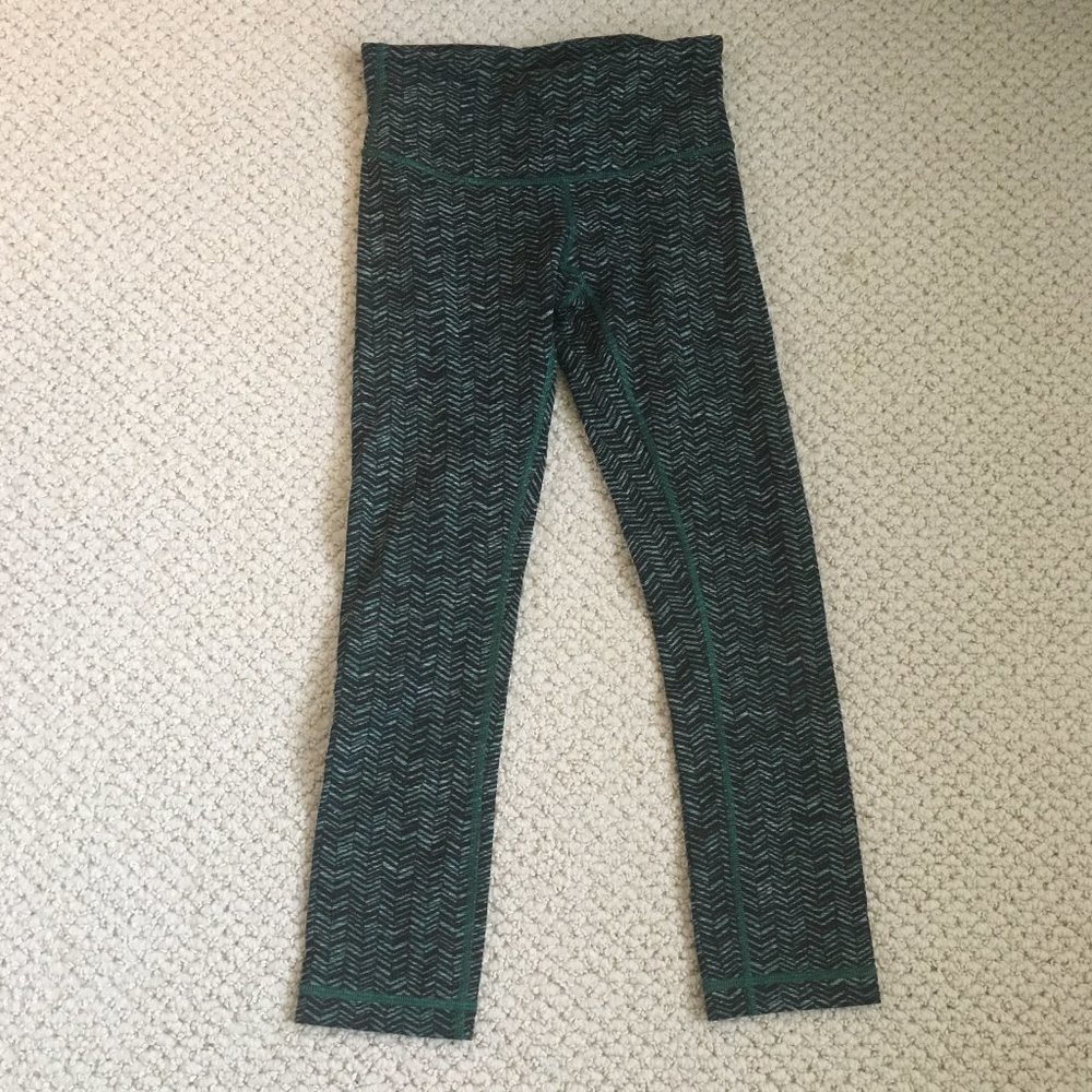Lululemon Green Patterned Leggings